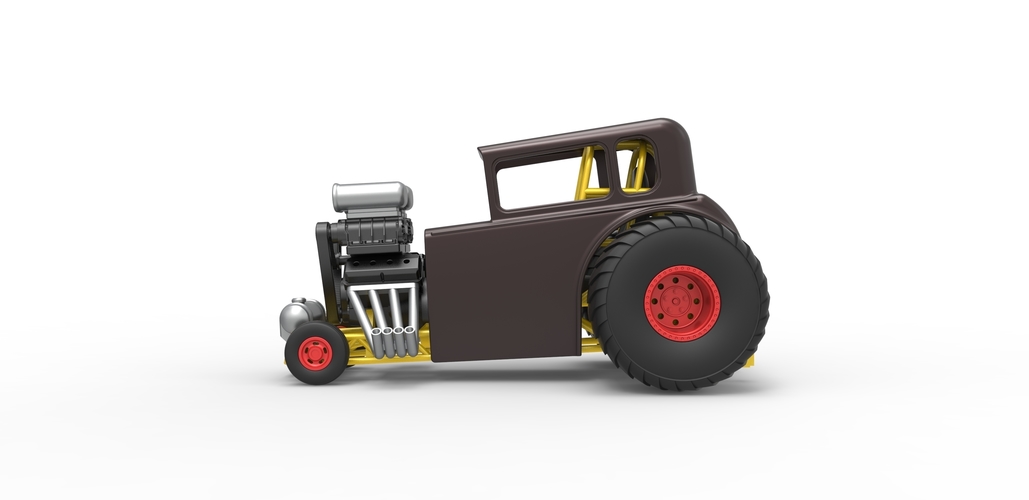 Diecast Mini Rod pulling tractor 5 Scale 1:25 3D Print 489375