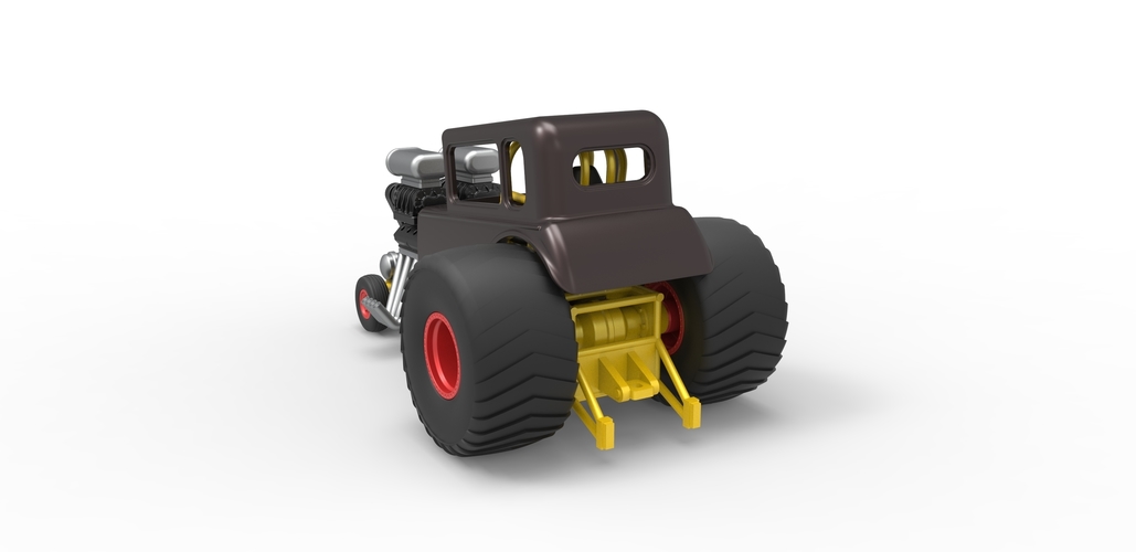 Diecast Mini Rod pulling tractor 5 Scale 1:25 3D Print 489379