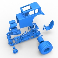 Mini Rod pulling tractor 5 Scale 1:25 - Thumbnail 16