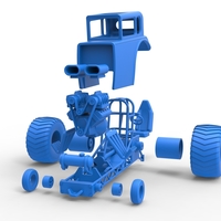 Mini Rod pulling tractor 5 Scale 1:25 - Thumbnail 18