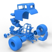 Mini Rod pulling tractor 5 Scale 1:25 - Thumbnail 21