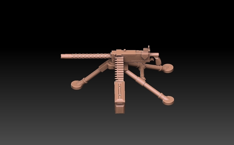 M1919 Browning 30 cal Machine Gun 3D Print 489434