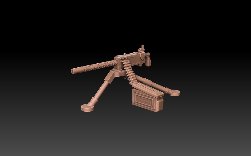 M1919 Browning 30 cal Machine Gun 3D Print 489436