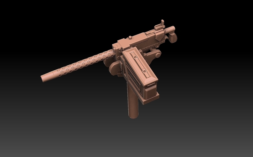 M1919 Browning 30 cal Machine Gun 3D Print 489442