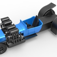 Pulling truck 2wd Hot rod 2 V8 Version 2 Scale 1:25 - Thumbnail 2