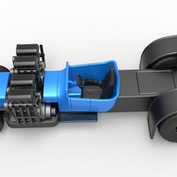 Pulling truck 2wd Hot rod 2 V8 Version 2 Scale 1:25 - Thumbnail 9