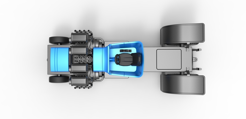 Pulling truck 2wd Hot rod 2 V8 Version 2 Scale 1:25 3D Print 489474