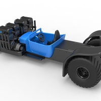 Pulling truck 2wd Hot rod 2 V8 Version 2 Scale 1:25 - Thumbnail 11