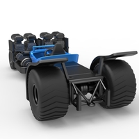 Pulling truck 2wd Hot rod 2 V8 Version 2 Scale 1:25 - Thumbnail 12