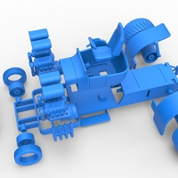 Pulling truck 2wd Hot rod 2 V8 Version 2 Scale 1:25 - Thumbnail 16