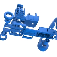 Pulling truck 2wd Hot rod 2 V8 Version 2 Scale 1:25 - Thumbnail 17