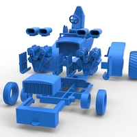 Pulling truck 2wd Hot rod 2 V8 Version 2 Scale 1:25 - Thumbnail 18