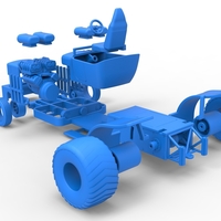 Pulling truck 2wd Hot rod 2 V8 Version 2 Scale 1:25 - Thumbnail 21