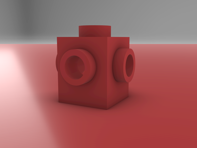 LEGO Brick - 1X1 with 3 Knobs