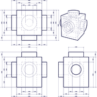 LEGO Brick - 1X1 with 3 Knobs - Thumbnail 4