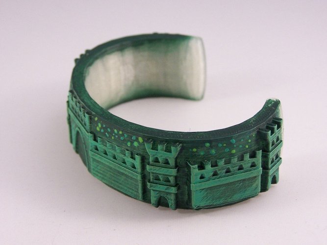 Castle Bracelet 3D Print 48974