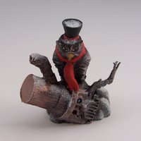 Small Steampunk Owl Ornament 3D Printing 48977
