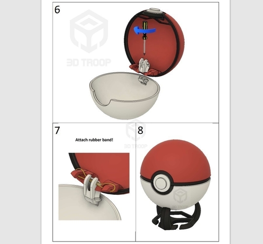 AUTOMATIC POKEBALL 3D Print 489824