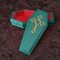COFFIN BOX WITH MAGNETIC LID - Thumbnail 3