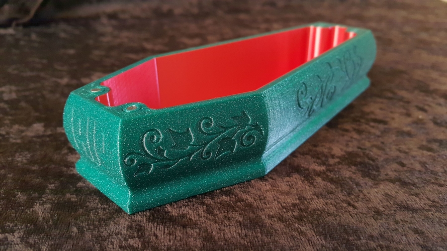 COFFIN BOX WITH MAGNETIC LID 3D Print 489891