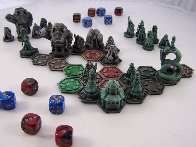 Pocket-Tactics: Elves of the Shining Host against the Dwarves of 3D Print 49012