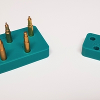 Small storage block for soldering tips for threaded inserts  3D Printing 490446