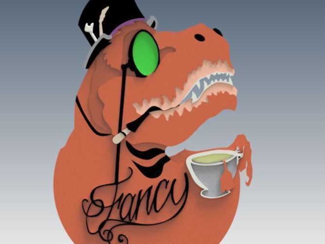 Fancy Dino  3D Print 49048