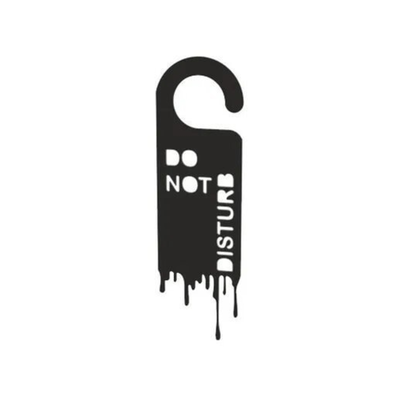 Do not disturb sign