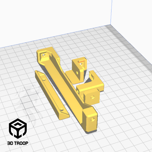 MOTHERBOARD AND POWER SUPPLY SUPPORTS KIT 3D Print 490529