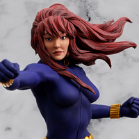 Black Widow 1970 comics statue Ready to print 75mm scale - Thumbnail 2