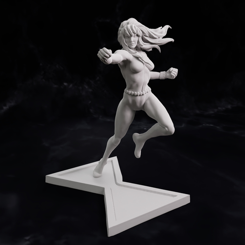 Black Widow 1970 comics statue Ready to print 75mm scale 3D Print 490694