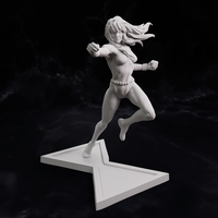 Black Widow 1970 comics statue Ready to print 75mm scale - Thumbnail 3