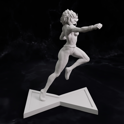 Black Widow 1970 comics statue Ready to print 75mm scale 3D Print 490695