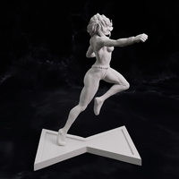 Black Widow 1970 comics statue Ready to print 75mm scale - Thumbnail 4
