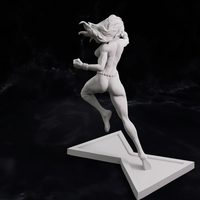 Black Widow 1970 comics statue Ready to print 75mm scale - Thumbnail 5