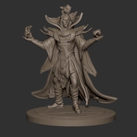 Invoker from Dota 2 75mm scale Ready to print 3D print model - Thumbnail 1