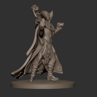 Invoker from Dota 2 75mm scale Ready to print 3D print model - Thumbnail 4