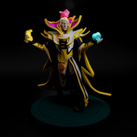 Small Invoker from Dota 2 75mm scale Ready to print 3D print model 3D Printing 490702