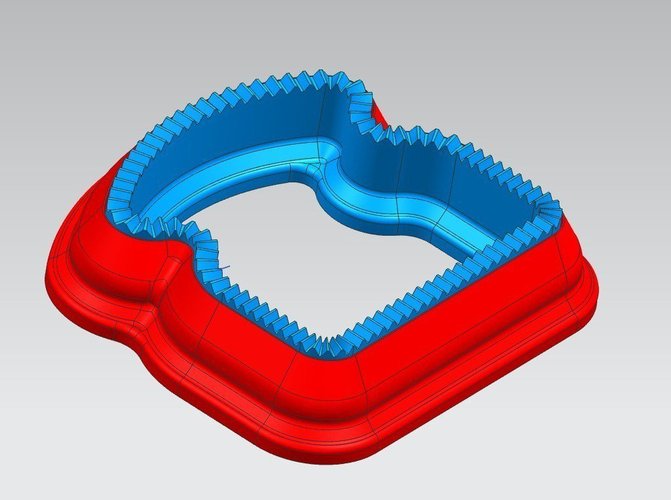 Sandwich Shaped Sandwich Cutter (Uncrustable) 3D Print 49076