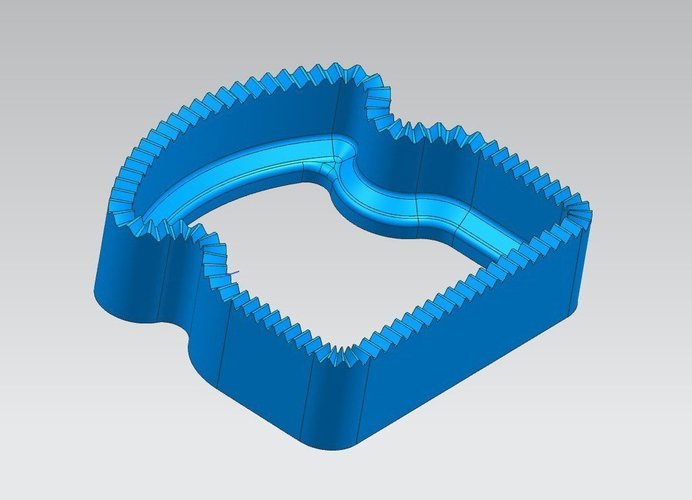 Sandwich Shaped Sandwich Cutter (Uncrustable) 3D Print 49078