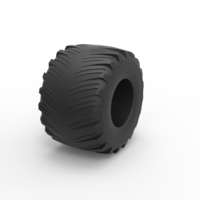 Diecast Monster Jam tire 15 Scale 1:25 - Thumbnail 2