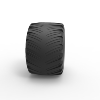 Diecast Monster Jam tire 15 Scale 1:25 - Thumbnail 3