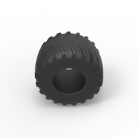 Diecast Monster Jam tire 15 Scale 1:25 - Thumbnail 6