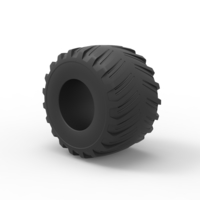 Diecast Monster Jam tire 15 Scale 1:25 - Thumbnail 7