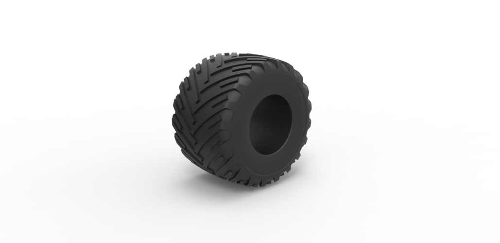 Diecast Monster Jam tire 16 Scale 1:25 3D Print 490794