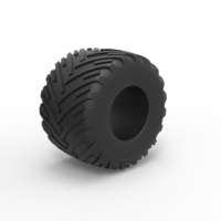 Diecast Monster Jam tire 16 Scale 1:25 - Thumbnail 2