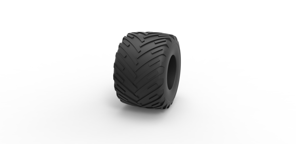 Diecast Monster Jam tire 16 Scale 1:25 3D Print 490795