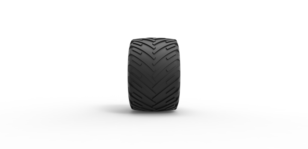 Diecast Monster Jam tire 16 Scale 1:25 3D Print 490796