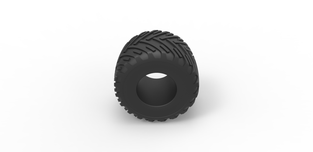 Diecast Monster Jam tire 16 Scale 1:25 3D Print 490798