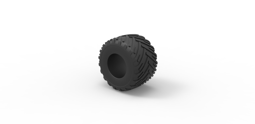 Diecast Monster Jam tire 16 Scale 1:25 3D Print 490799